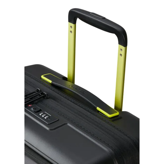 Online American Tourister Hello Cabin Spinner 55 EXP Coated black/lime