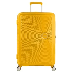 Best American Tourister Soundbox Spinner 77 Expandable golden yellow