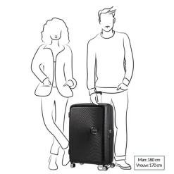 Best American Tourister Soundbox Spinner 77 Expandable golden yellow