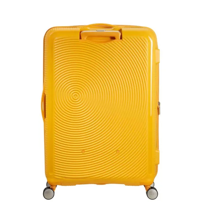Best American Tourister Soundbox Spinner 77 Expandable golden yellow