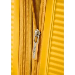 Best American Tourister Soundbox Spinner 77 Expandable golden yellow