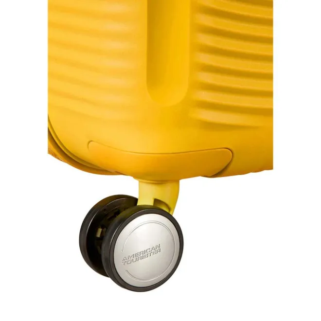 Best American Tourister Soundbox Spinner 77 Expandable golden yellow