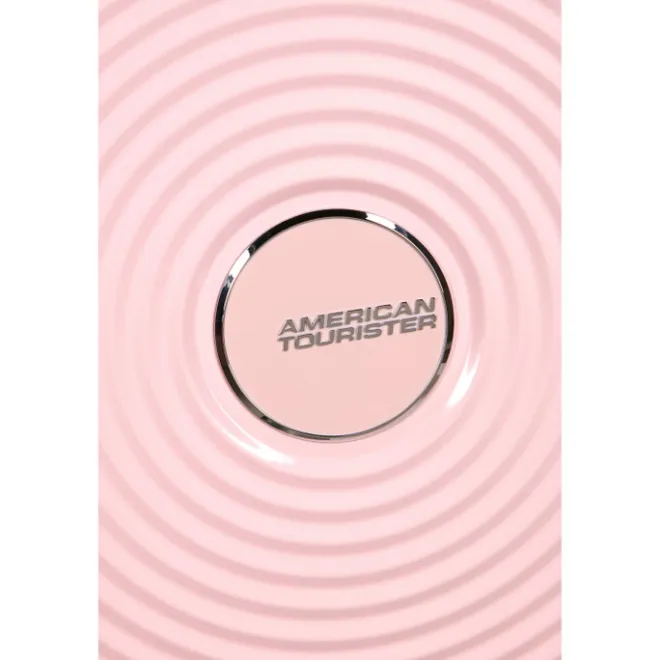 Clearance American Tourister Soundbox Spinner 77/28 TSA Expandable pastel pink