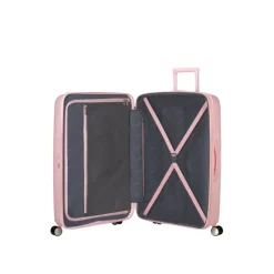 Clearance American Tourister Soundbox Spinner 77/28 TSA Expandable pastel pink