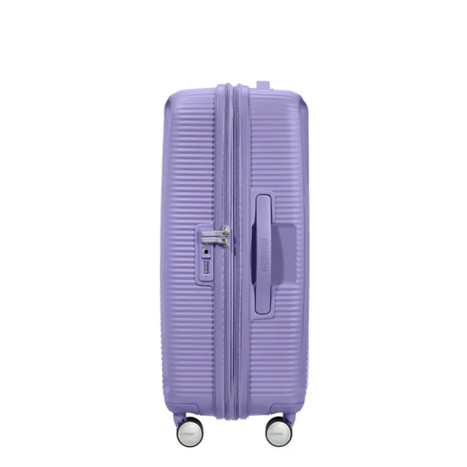 Best American Tourister Soundbox Spinner 67 Expandable lavender