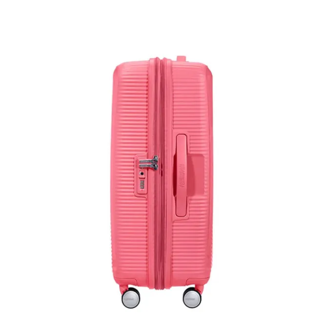 New American Tourister Soundbox Spinner 67 Expandable sun kissed coral
