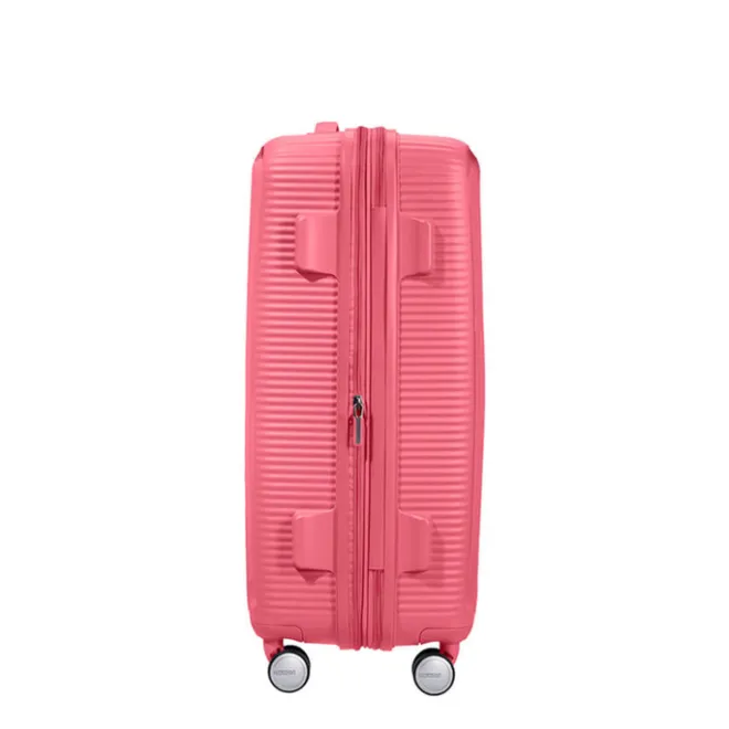 New American Tourister Soundbox Spinner 67 Expandable sun kissed coral