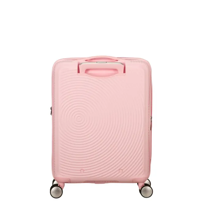 Clearance American Tourister Soundbox Spinner 55/20 TSA Expandable pastel pink