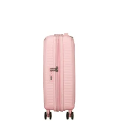 Clearance American Tourister Soundbox Spinner 55/20 TSA Expandable pastel pink