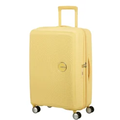 Outlet American Tourister Soundbox Spinner 67/24 TSA Expandable pastel yellow