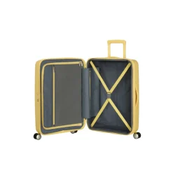 Outlet American Tourister Soundbox Spinner 67/24 TSA Expandable pastel yellow