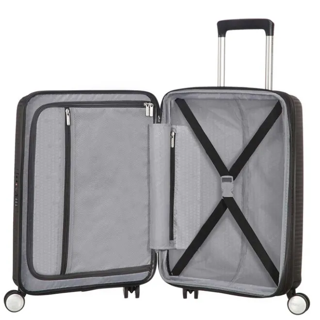 Outlet American Tourister Soundbox Spinner 55 Expandable bass black