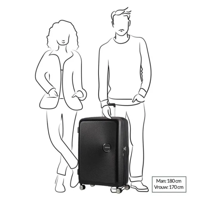 American Tourister Soundbox Spinner 77 Expandable stone blue