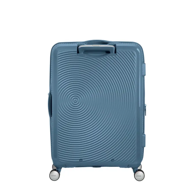 American Tourister Soundbox Spinner 77 Expandable stone blue