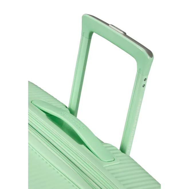 Best American Tourister Soundbox Spinner 77/28 TSA Expandable pastel green