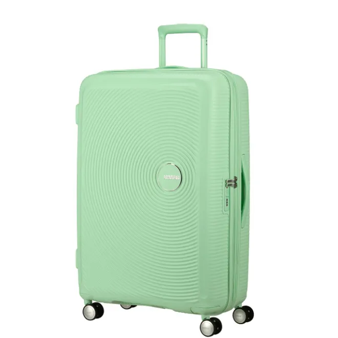 Best American Tourister Soundbox Spinner 77/28 TSA Expandable pastel green