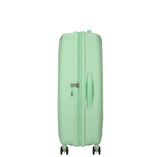 Best American Tourister Soundbox Spinner 77/28 TSA Expandable pastel green