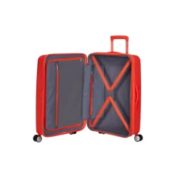 Outlet American Tourister Soundbox Spinner 67/24 TSA Expandable neon orange