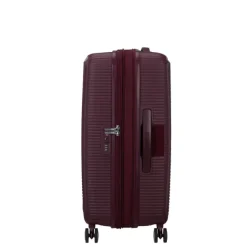 Discount American Tourister Soundbox Spinner 67/24 TSA Expandable wild cherry