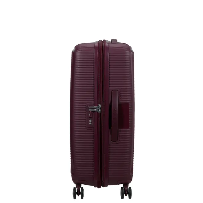 Discount American Tourister Soundbox Spinner 67/24 TSA Expandable wild cherry