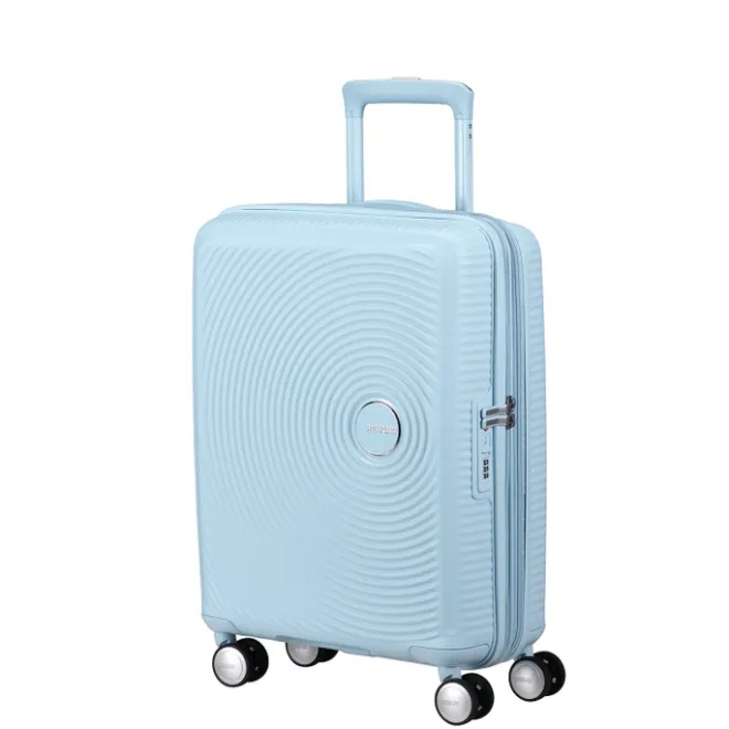 Online American Tourister Soundbox Spinner 55/20 TSA Expandable pastel blue