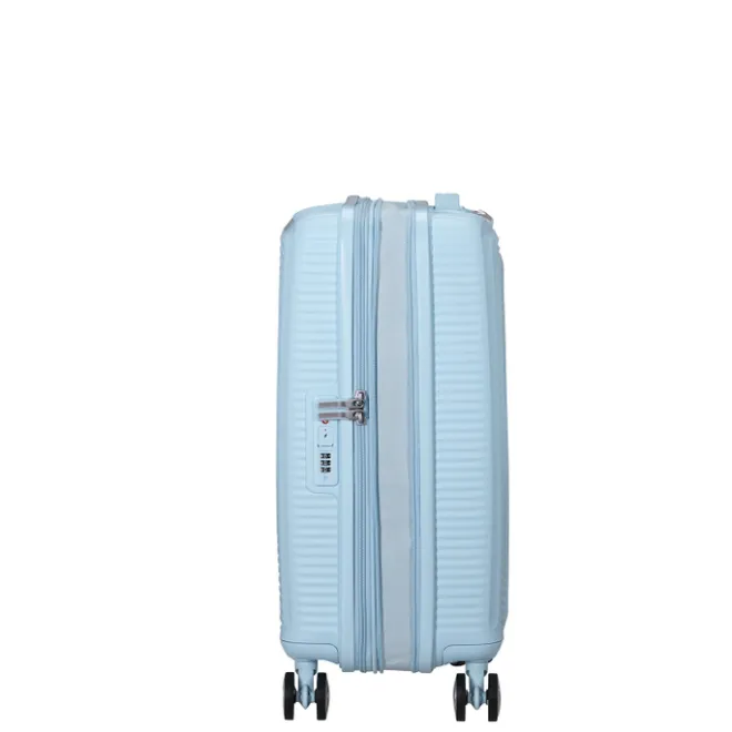 Online American Tourister Soundbox Spinner 55/20 TSA Expandable pastel blue