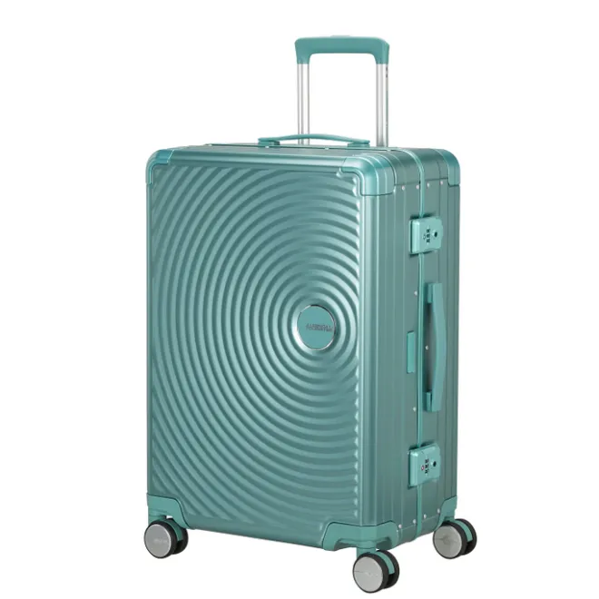 Online American Tourister Soundbox Aluminium Spinner 68 cm Expandable dusty turquoise