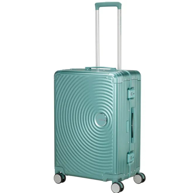 Online American Tourister Soundbox Aluminium Spinner 68 cm Expandable dusty turquoise