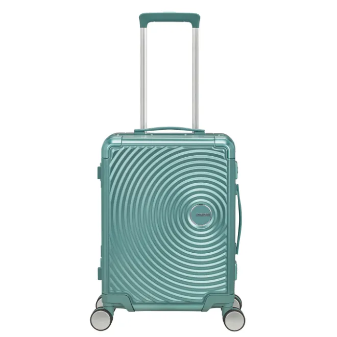 Best American Tourister Soundbox Aluminium Spinner 55 Expandable dusty turquoise