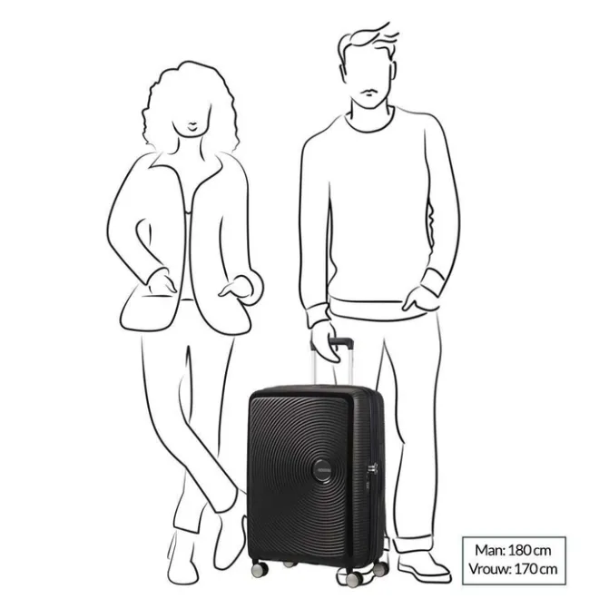 American Tourister Soundbox Spinner 67 Expandable golden yellow
