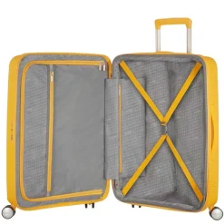 American Tourister Soundbox Spinner 67 Expandable golden yellow
