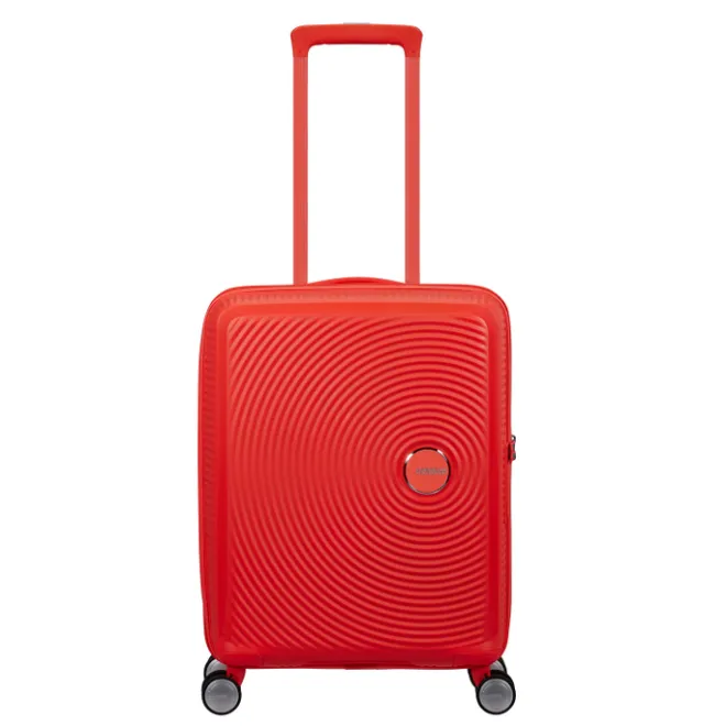 New American Tourister Soundbox Spinner 55/20 TSA Expandable neon orange