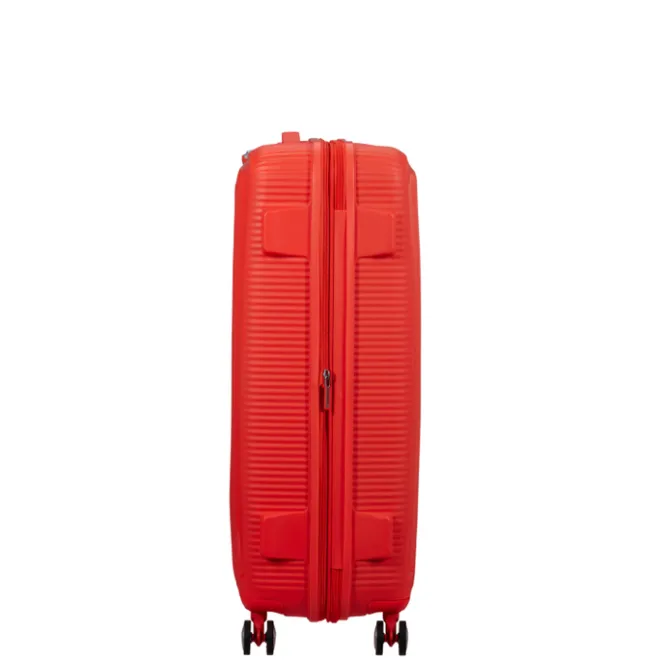 New American Tourister Soundbox Spinner 77/28 TSA Expandable neon orange
