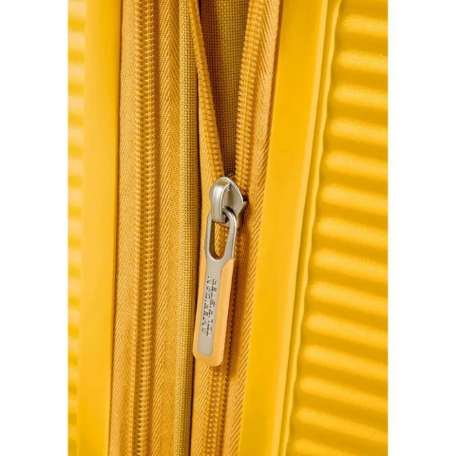 American Tourister Soundbox Spinner 55 Expandable golden yellow