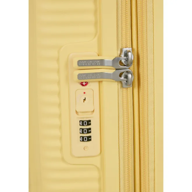 Online American Tourister Soundbox Spinner 55/20 TSA Expandable pastel yellow