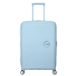 Outlet American Tourister Soundbox Spinner 67/24 TSA Expandable pastel blue