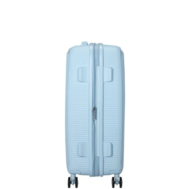 Outlet American Tourister Soundbox Spinner 67/24 TSA Expandable pastel blue