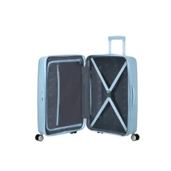 Outlet American Tourister Soundbox Spinner 67/24 TSA Expandable pastel blue