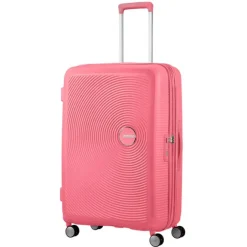 New American Tourister Soundbox Spinner 77 Expandable sun kissed coral