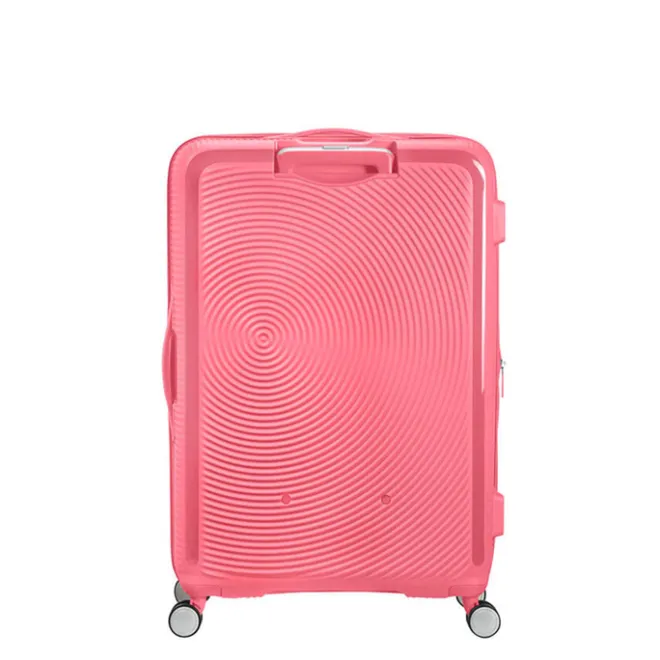 New American Tourister Soundbox Spinner 77 Expandable sun kissed coral