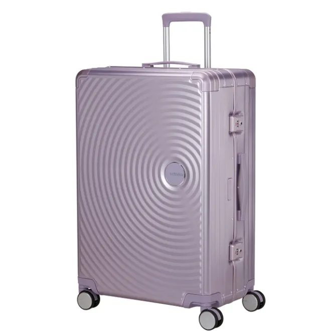 Hot American Tourister Soundbox Aluminium Spinner 77 cm Expandable stormy lilac