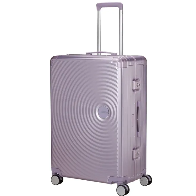 Hot American Tourister Soundbox Aluminium Spinner 77 cm Expandable stormy lilac