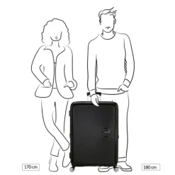 American Tourister Soundbox Spinner 80/30 TSA Expandable bass black