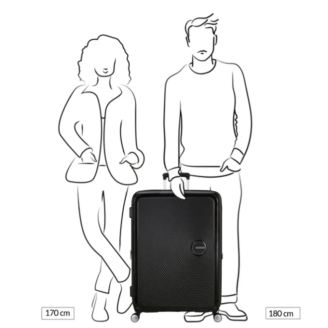American Tourister Soundbox Spinner 80/30 TSA Expandable bass black