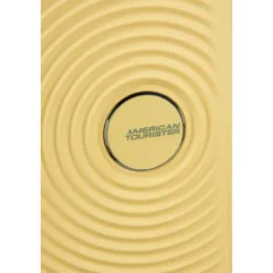 New American Tourister Soundbox Mini Spinner 47/16 pastel yellow