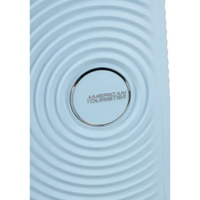 New American Tourister Soundbox Mini Spinner 47/16 pastel blue