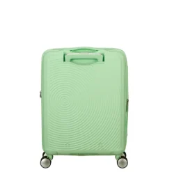 Clearance American Tourister Soundbox Spinner 55/20 TSA Expandable pastel green