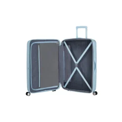 Sale American Tourister Soundbox Spinner 77/28 TSA Expandable pastel blue