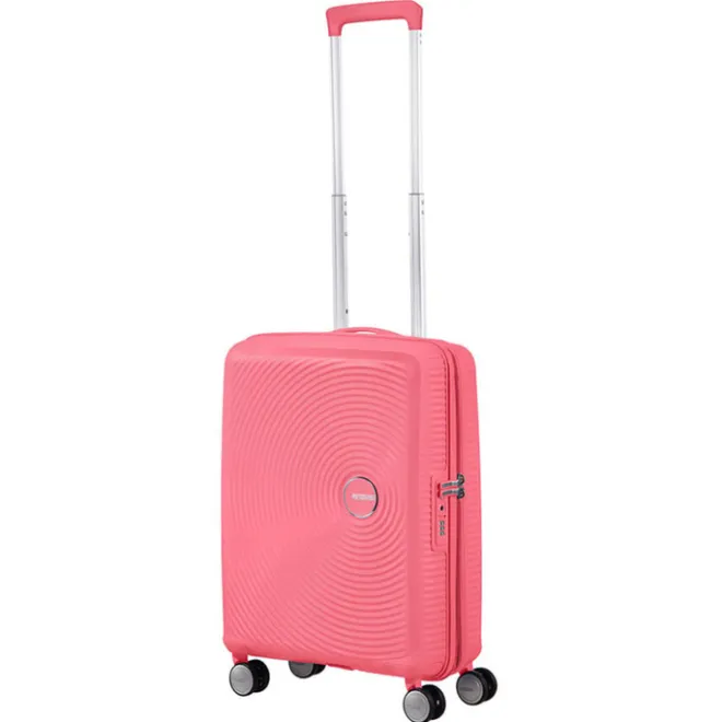 Best American Tourister Soundbox Spinner 55 Expandable sun kissed coral