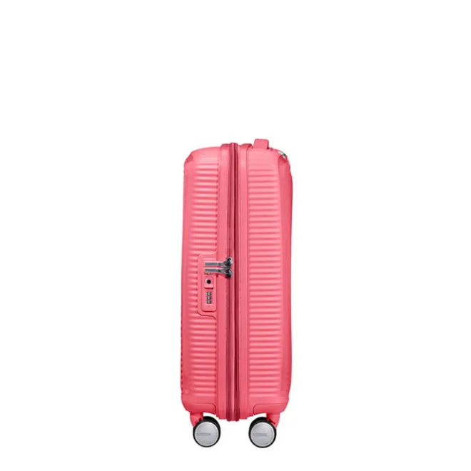 Best American Tourister Soundbox Spinner 55 Expandable sun kissed coral